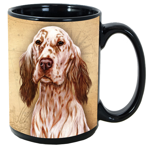 My Faithful Friends Mug - English Setter (Orange)