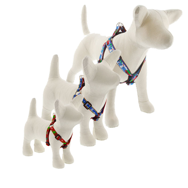 Microbatch Holiday Design Step In Dog Harness