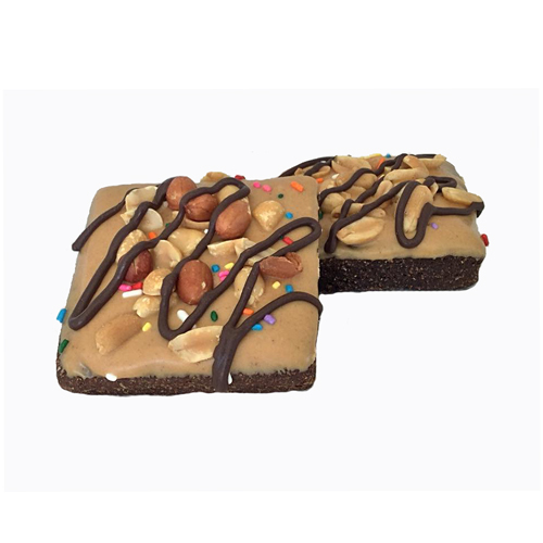 Drizzled Peanut Butter Brownies