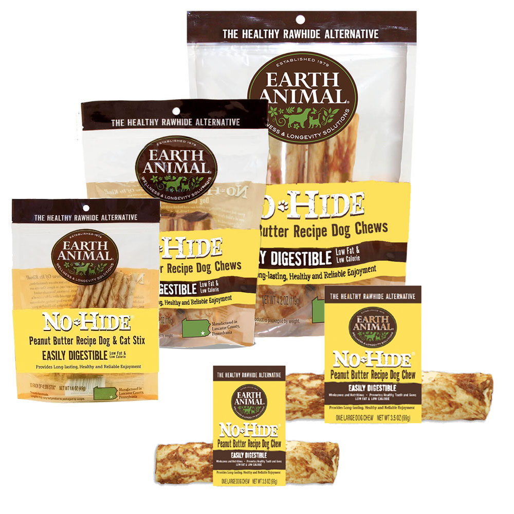 Earth Animal Peanut Butter No Hide Wholesome Chews Four Your