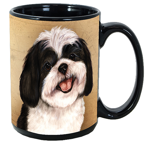 My Faithful Friends Mug - Shih Tzu (Black)